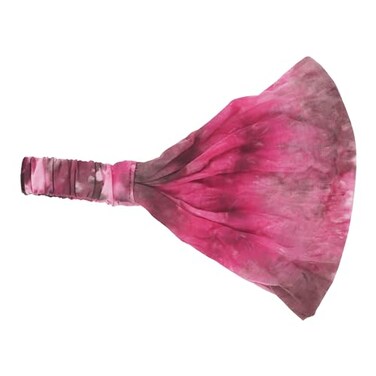 Motique Accessories Pink Stretchy Headwrap Tye Dye Boho Wide Hair Band Yoga