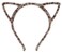 Bonnie Z. Leonardo Furry Cat Ears Headband Brown Leopard