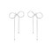 Reffeer Solid 925 Sterling Silver Bow Drop Earrings Dangle for Women Teen Girls Bowknot Dangle Earrings Studs (A-Silver)