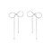 Reffeer Solid 925 Sterling Silver Bow Drop Earrings Dangle for Women Teen Girls Bowknot Dangle Earrings Studs (A-Silver)