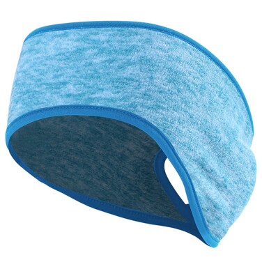 Women&rsquo;s Ponytail Headband Ear Warmer Head Wrap Yoga Hair Band Running Sweatband (Cyan)