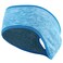 Women&rsquo;s Ponytail Headband Ear Warmer Head Wrap Yoga Hair Band Running Sweatband (Cyan)