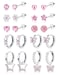 Hypoallergenic Earrings For Girls Women Surgical Stainless Steel Screw Back Earrings Set For Sensitive Ears Kids Earrings Toddler Earrings Cute Girls Earrings