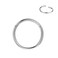FANSING 10mm 16g Septum Rings for Women 16 Gauge Cartilage Earrings Hoop Silver Piercing Jewelry for Helix Ear Lobe Thick Nose Rings Hoops Surgical Steel Septum Jewelry