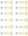 FASACCO 12 Pairs 14K Flat Back Earrings 20G Cartilage Earring Stud Tiny 2MM Flat Back Stud Earrings