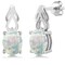 Gem Stone King 9X7MM Oval Gemstone Birthstone Drop Dangle Earrings For Women   925 Sterling Silver   Fine Jewelry Gifts for Her Mom Women Wife