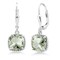 Gem Stone King Leverback Drop Dangle Earrings for Women   8MM Cushion Gemstone Birthstone   925 Sterling Silver   Fine Jewelry Gifts for Her Mom Women Wife