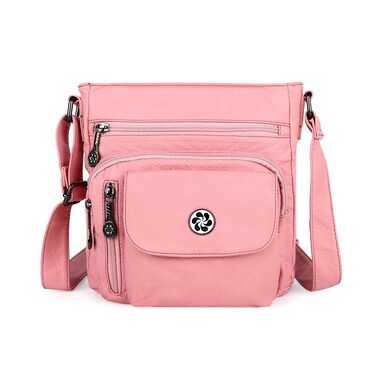 Angel Kiss Crossbody Bags Faux Vegan Leather Shoulder Bags for Women Small Handbag with Adjustable Strap