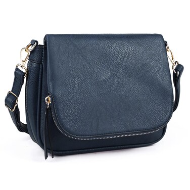 Crossbody Bags for Women Small Pu Leather Over the Shoulder Purses and Flap Cross Body Handbags with Multi Pockets