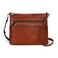 Iswee Crossbody Purses for Women Leather Shoulder Bags with Zipper Leather Pocketbooks Medium Size Satchel Bags(Large Brown)