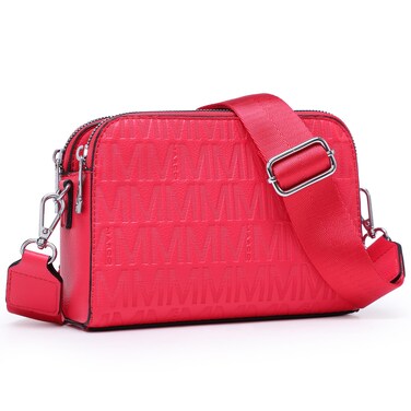 MKP COLLECTION Crossbody Bags for Women Small Shoulder Purses with Adjustable Wide Strap, Triple Zip Design, Trendy Travel Handbag for Daily Use, Cell Phone and Wallet Organizer