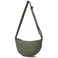 YIKOEE Corduroy Crescent Bag for Women Men Small Sling Crossbody Bag with Half Moon Shape （Army green）