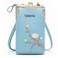Small Crossbody Phone Sling Bag for Women Cell Phone Purse Wallet Kiss Lock Cute Shoulder Bag with Credit Card Slots, Blue, M