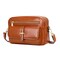 Over Earth Leather Crossbody Purses Messenger Bag for Women with Double Main Pockets（O196E Brown）