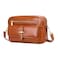 Over Earth Leather Crossbody Purses Messenger Bag for Women with Double Main Pockets（O196E Brown）