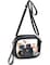 HWKJMY Clear Crossbody Bag Stadium Approved - Clear Purse for Women, Clear Bag for Concerts Sports Events Festivals (Black)