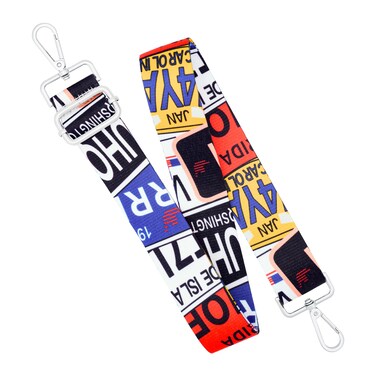 chushui Silver Hardware Purse Strap,Replacement Crossbody Adjustable Shoulder Strap for Handbag Bag(Colorful 2)