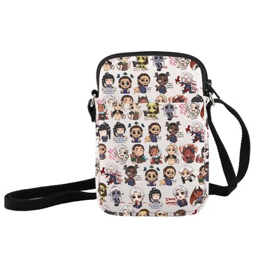 JXGZSO BG3 Characters Inspired Crossbody Bag Vedio Game Fan Gift BG3 Lover Gift BG3 Adventure Gift Cartoon Characters Bag (BG3 Characters Crossbody Bag)