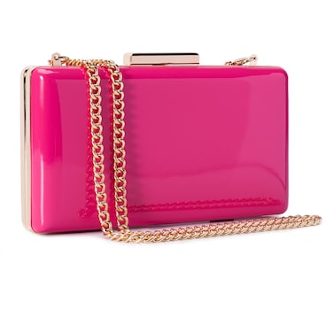 Hupifaz Evening Purse - Small Clutch Purses for Women Wedding and Party, Women's Formal Evening Bag (Hot pink)