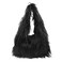 MINGSEECESS Women Y2K Fashion Faux Fur Cloud-Shaped Dumpling Bag Crossbody Clutch Shoulder Bag Handbag
