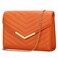 KKXIU Women Formal Vegan Leather Evening Envelope Clutch Purses and Handbags for Party Wedding Prom Bridal (A-Orange)