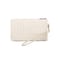 LAM GALLERY Straw Clutch Purse for Beach Summer Vacation Bag Woven Handbag for Women (Wristlet Purse Off White)