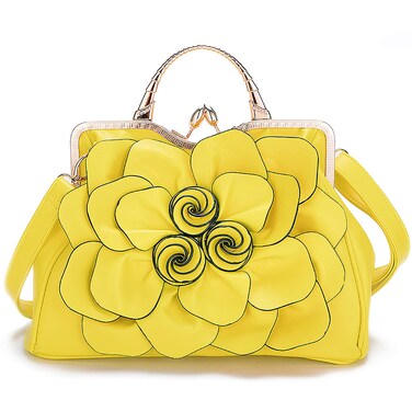 SUNROLAN Women's Evening Clutches Handbags Formal Party Wallets Wedding Purses Wristlets Ethnic Totes Satchel (9156 Yellow)