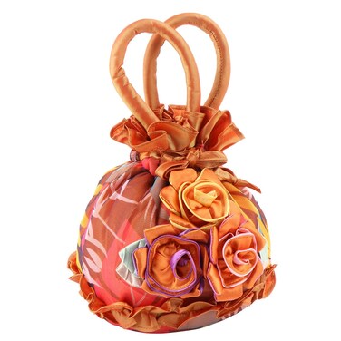TENDYCOCO 1pc Handbag Evening Bags for Women Evening Bag for Women Tote Purse for Women Flower Shaped Evening Bag Evening Bucket Bag Orange Clutch Tote Bag for Women Miss Manual