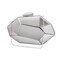 TANGZHIFEIYUE Women Lattice Pattern Metal Evening Handbag,Geometric Evening Clutch Purse for Parties,Weddings,Proms,Fashion Shows,Banquet (Silver)