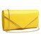 Patent Leather Envelope Clutch Womens Evening Handbag Stylish Shoulder Bag Purse for Christmas Wedding Party Prom(Yellow A)