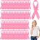Aodaer 100 Pieces Pink Ribbon Pins Bulk Breast Cancer Awareness Month Pins Fundraising Lapel Pins Official Hope Ribbon Brooches for Women Safety Charity Event Survivor Campaign Party Favors