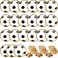 Yinkin 24 Pcs Sports Lapel Pin Ball Lover Pin Gift Round Metal Pin Hat Shirt Tie Brooches Charm Decoration (Soccer)