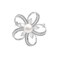 EMEGCY Flower Pearl Brooch Pin Rhinestone Crystal Brooches Pins Platinum Plated Christmas Brooch Dress Accessories for Women