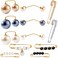12 Pieces Faux Pearl Brooch Sweater Shawl Brooch Anti Exposure Neckline Safety Pin with Different Design for Women(Delicate Style)