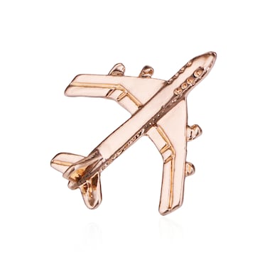 Seakuur Airplane Brooch Pin Plane Small Cute Aircraft Brooch Lapel Pins Collar Badge for Backpack Shirt Bag Accessories (Gold)
