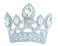 Sindary Classic 2.56" Crown Brooch Pin Pendant Austrian Crystal BZ5050 (Silver-Tone Clear)