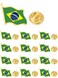 cinfac 12/25/50pcs small Brazil Flag lapel pin Brazilian flag pins bulk (12)