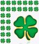 25/50/100/200 pieces St. Patrick's Day pin small green enamel Four leaf clover lapel pin brooches pins badge Ireland Irish Souvenir gift bulk (25)