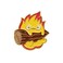 Lovely Cartoon Ball of Fire Calcifer Brooch Pin Badge for Anime Movie Fans Collection Memorial Jewelry-fire