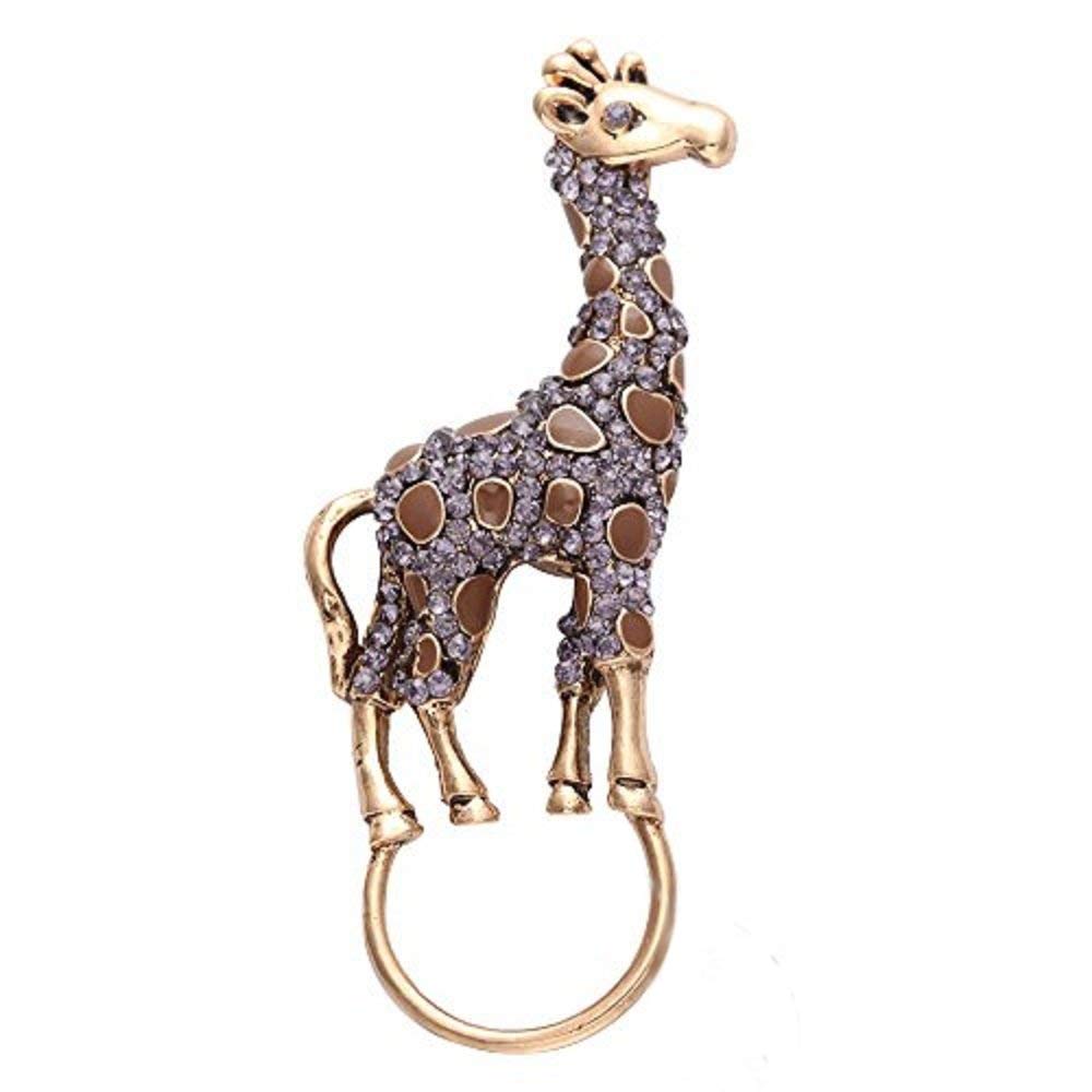 Broche Girafes Strass Fantaisie – Petite Touche D'élégance Pour Briller Au Quotidien