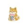 WSNANG Corgi Bubble Tea Enamel Pin Corgi Dog Pins for Backpacks Clothing Decoration Gift Corgi Lover Gift (Corgi Tea Pin)