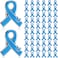 Tondiamo 120 Pcs Light Blue Ribbon Lapel Pins Colon Cancer Awareness Pin Hope Brooch Badge Items Favors Gifts for Campaigns Event