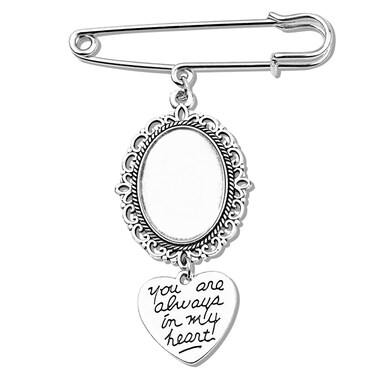 Bridal Bouquet Charm for Wedding Bouquet Photo Charms for Women Girls Photo Brooch Pin Wedding Brooches for Women Lapel Pin for Wedding Bouquet Charms for Bride Bridesmaid