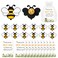 Misdary 15 Sets Valentine Day Gifts for Teachers Cute Bee Lapel Pin Bee Badge for Employee Coworker Teacher Appreciation