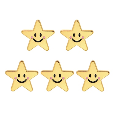 Cute Smile Star Enamel Lapel Pins, Animal Sun Cat Pins for Collar Hat Bag Shirt, Novel Pins Badge Gifts Jewelry (1 Piece, Smile Star)