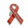 CENWA Leukemia Cancer Awareness Gift Leukemia Orange Ribbon Brooch Pin Leukemia Survivor Gift (Leukemia Pin2)