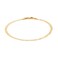 18K Gold Over 925 Sterling Silver Italian 3MM Magic Herringbone Dainty Chain Bracelet For Women - Available in size 7 7.5 or 8 inches (7)