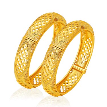 Ethlyn Birthday gifts 18K Gold Plated African Women Dubai Wedding Bangles Bracelet Party Wedding Gifts 2PCS/lot