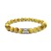 Morchic Golden Tigers Eye Gem Semi Precious Stretch Bracelet for Women Men Unisex, Natural Yellow Gemstone 8mm Beads, Classic Simple Design Cuff Birthday Gift 7.5 Inch
