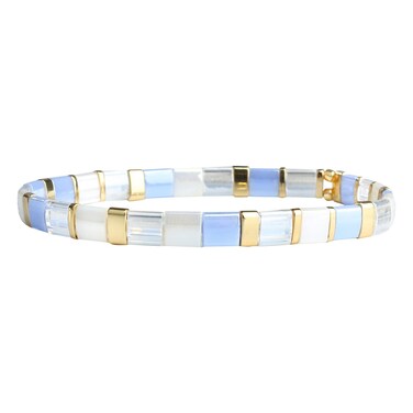 C&middot;QUAN CHI Women Bracelet Strand Bracelet Tila Beads Elastic Stretchy Bracelet for Women (05H)